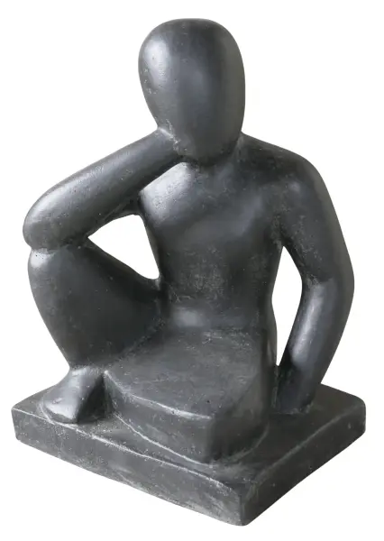 Product image of the product “Sculpture of seated thinking Person, 40 cm ”